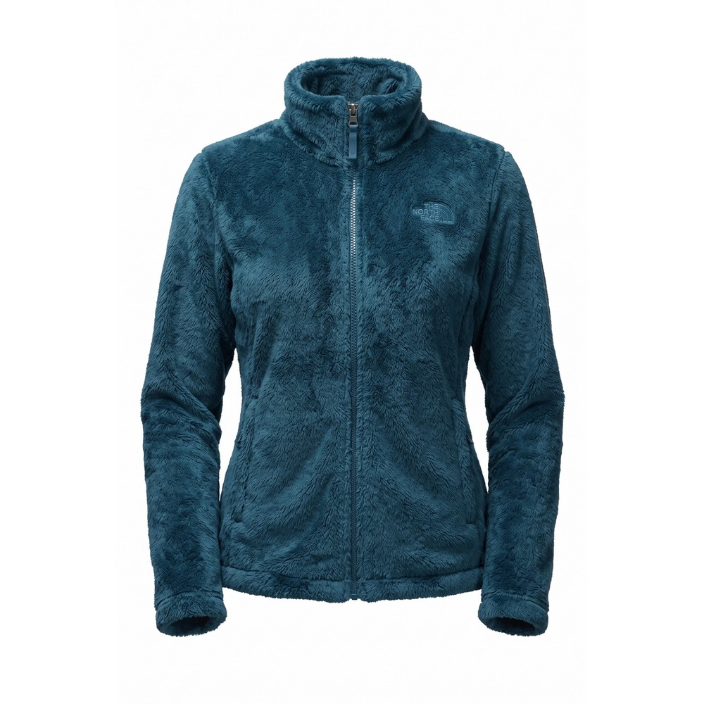 The North Face Osito Fleece Jacket Womens XL Blue Teal Full Zip High Pile Soft